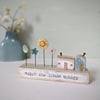 Little Wooden Houses with Clay & Button Garden 'Enjoy the little things'