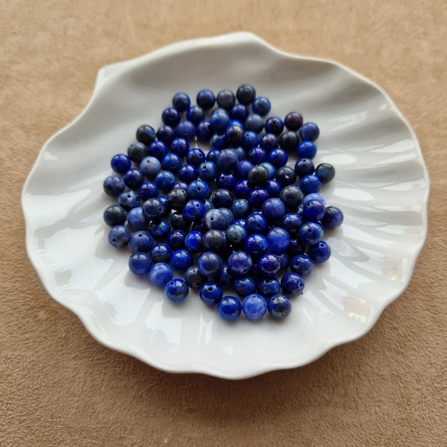 lapis lazuli and Sodalite loose beads 8mm