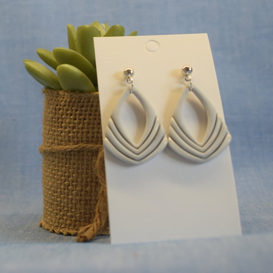 Geometric Teardrop Statement Earrings