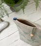 Hand Printed Linen Wash Bag, Toiletry Bag, Accessory Bag - Image 2