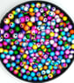 40pcs 8 mm double-coloured tow tone illusion Miracle Acrylic beads for DIY Handc