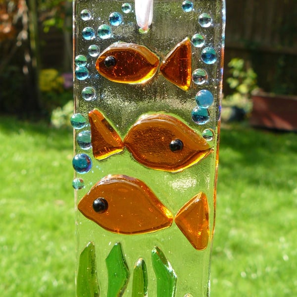 Fused Glass Fish Suncatcher