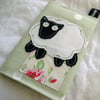 Textile Applique Embroidered Sheep Pocket Diary 2014