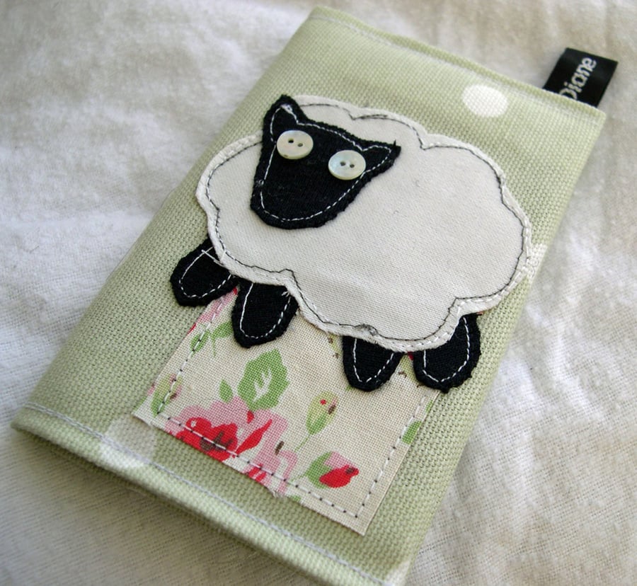 Textile Applique Embroidered Sheep Pocket Diary 2014