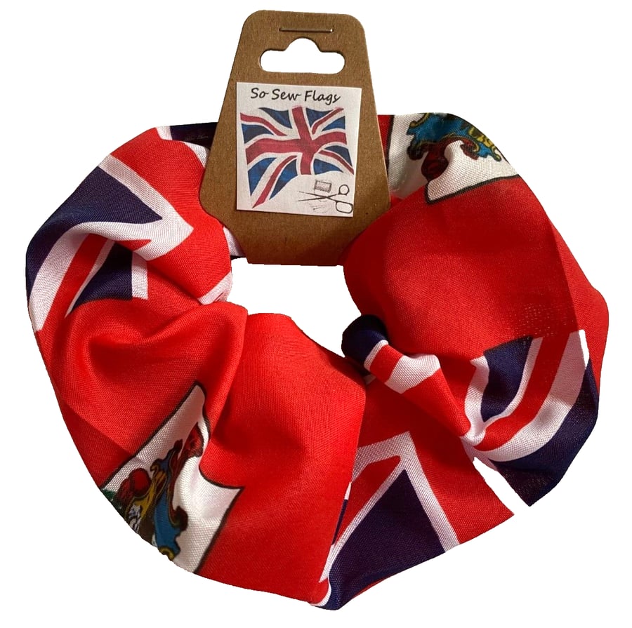 Bermuda Flag Hair Scrunchie Scrunchies Accessory Ties Elastic