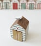 Hand Painted Wooden Beach Hut with Seagull  - Image 3