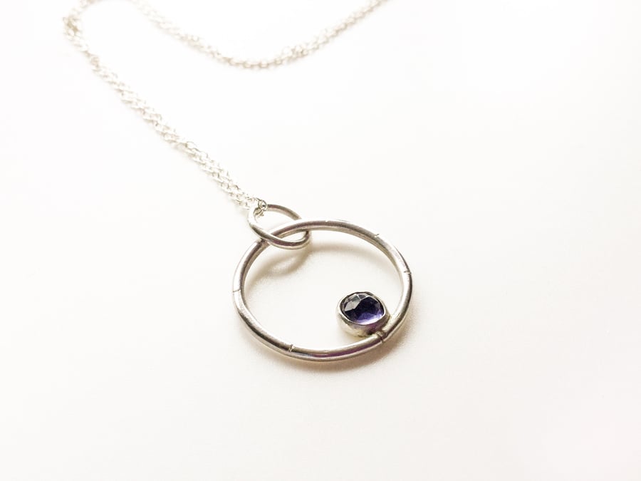 Iolite Sterling Silver Necklace