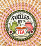 Fuelled by Tea Wooden Coaster – Tea Lover Gift – Handmade Kitchen Coaster - Image 1