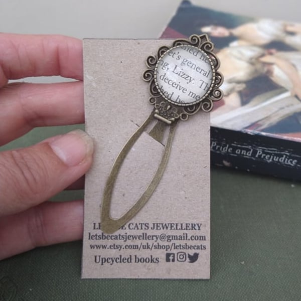 Lizzy Bennet bookmark from Jane Austen's Pride and Prejudice 