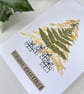 Handmade Real Pressed Ferns Christmas Tree Card - Image 5