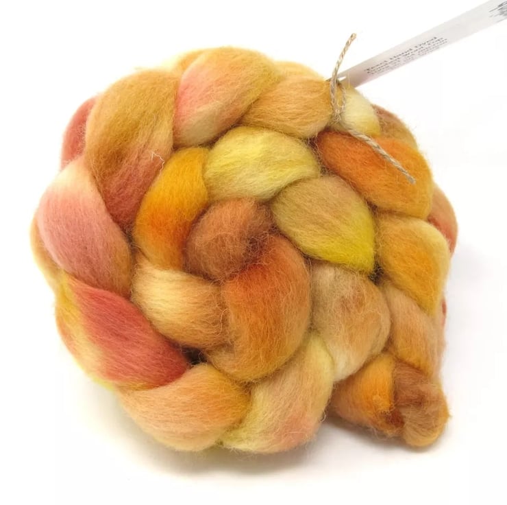 Hand Dyed Texel Combed Wool Top Roving 100g 3.5... - Folksy