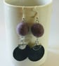  Merino wool ball earrings - Image 1