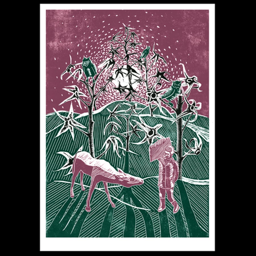 Sleepwalker Encounters His Father As A Horse in A Tomato-Plant Forest poster