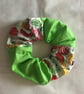 Patchwork Floral Scrunchies, Green Scrunchie, Yellow Floral Scrunchie - Image 3