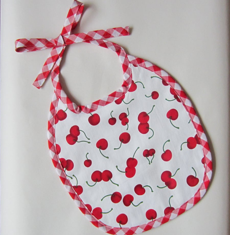 Red Cherries Babies Bib