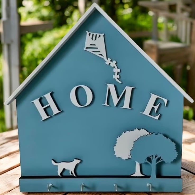 Brighten Up Your Home with Our ‘Home’ Themed Key Rack