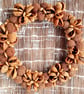  Natural dried tree seed pods & stones, all seasons wreath