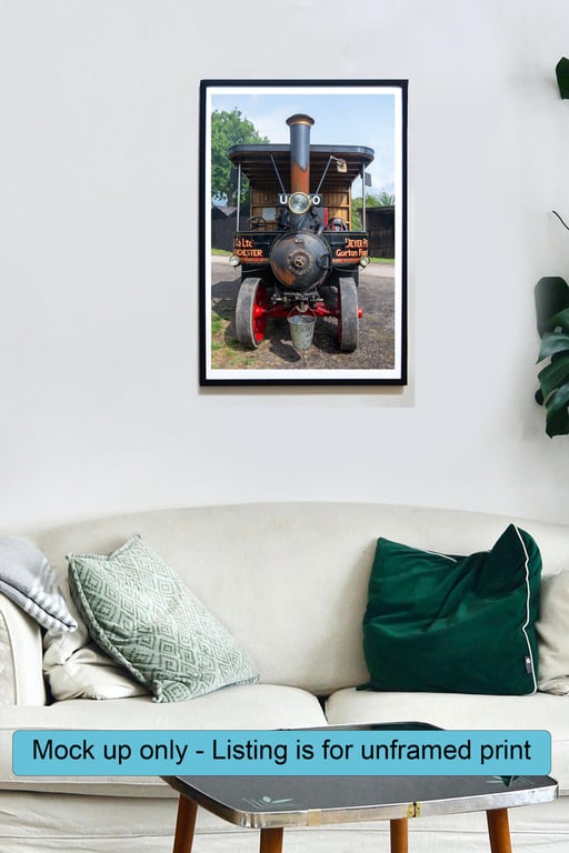 Steam cart and wagon 1365 print