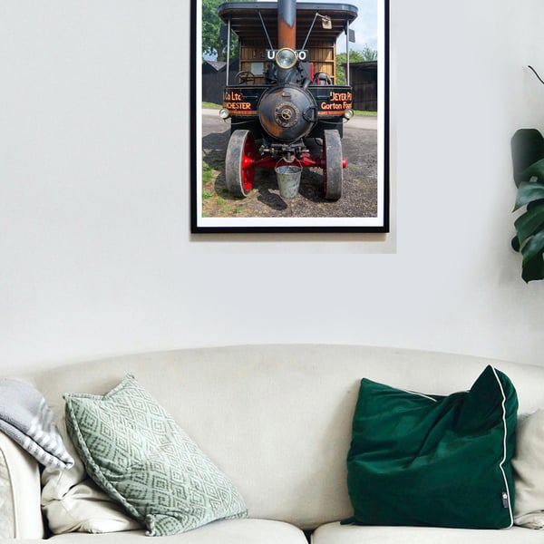 Steam cart and wagon 1365 print