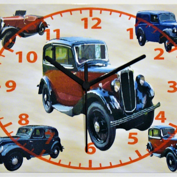 Morris 8 wall hanging clock classic Morris car VINTAGE MORRIS 8