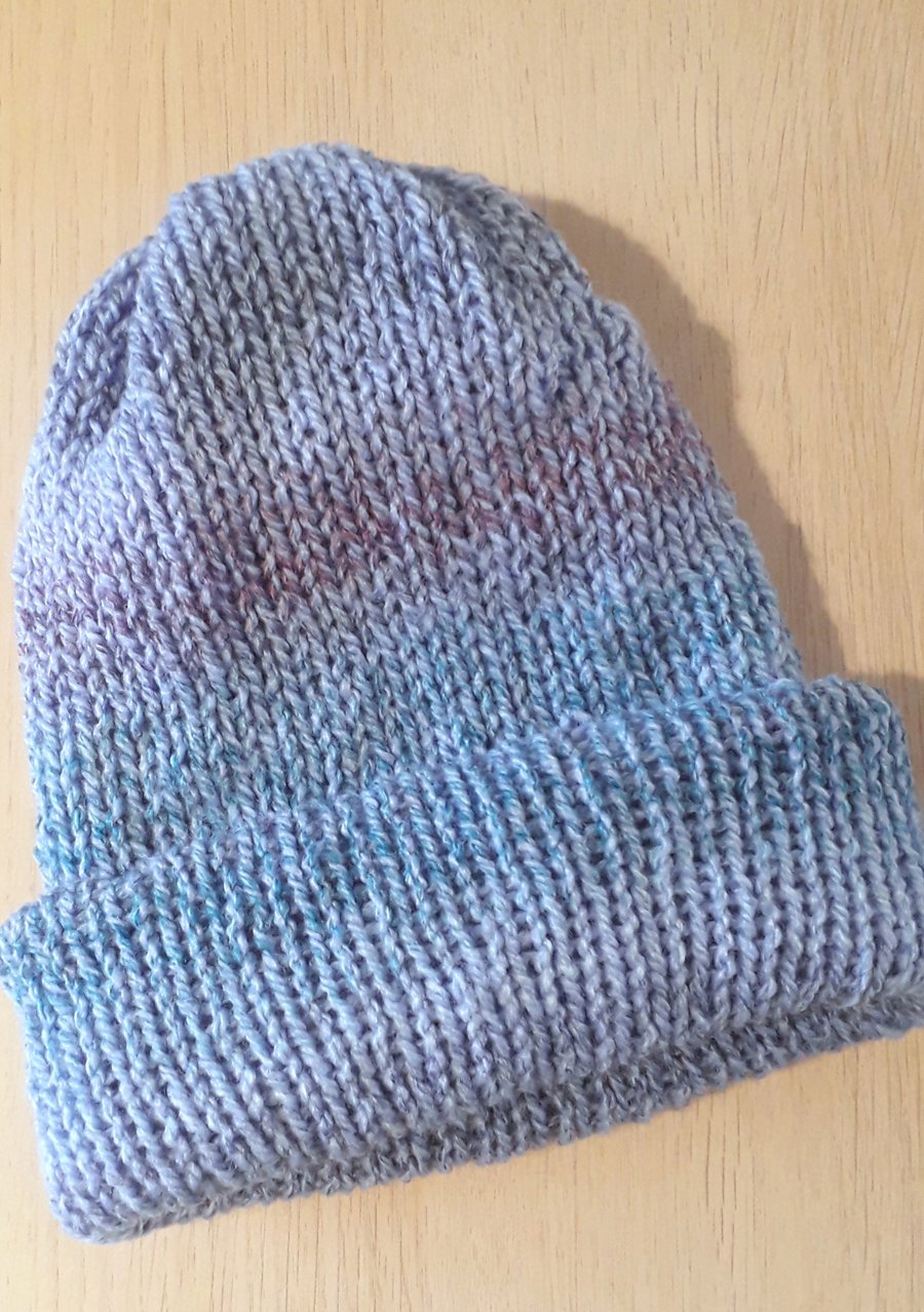 Light Blue Beanie Hat