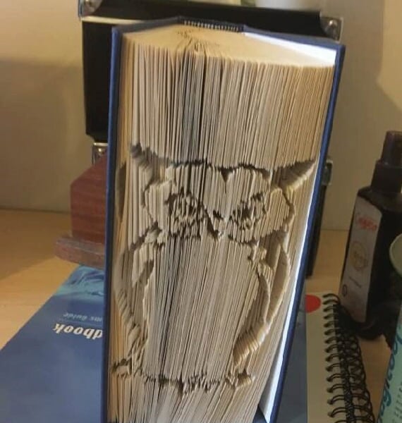 Owl CUT & FOLD Book Folding Pattern - EMAILED PDF PATTERN
