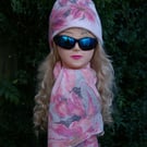 Merino Wool Felted Hat and Scarf Set