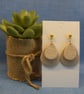 Layered Botanical Teardrop Earrings - Image 5