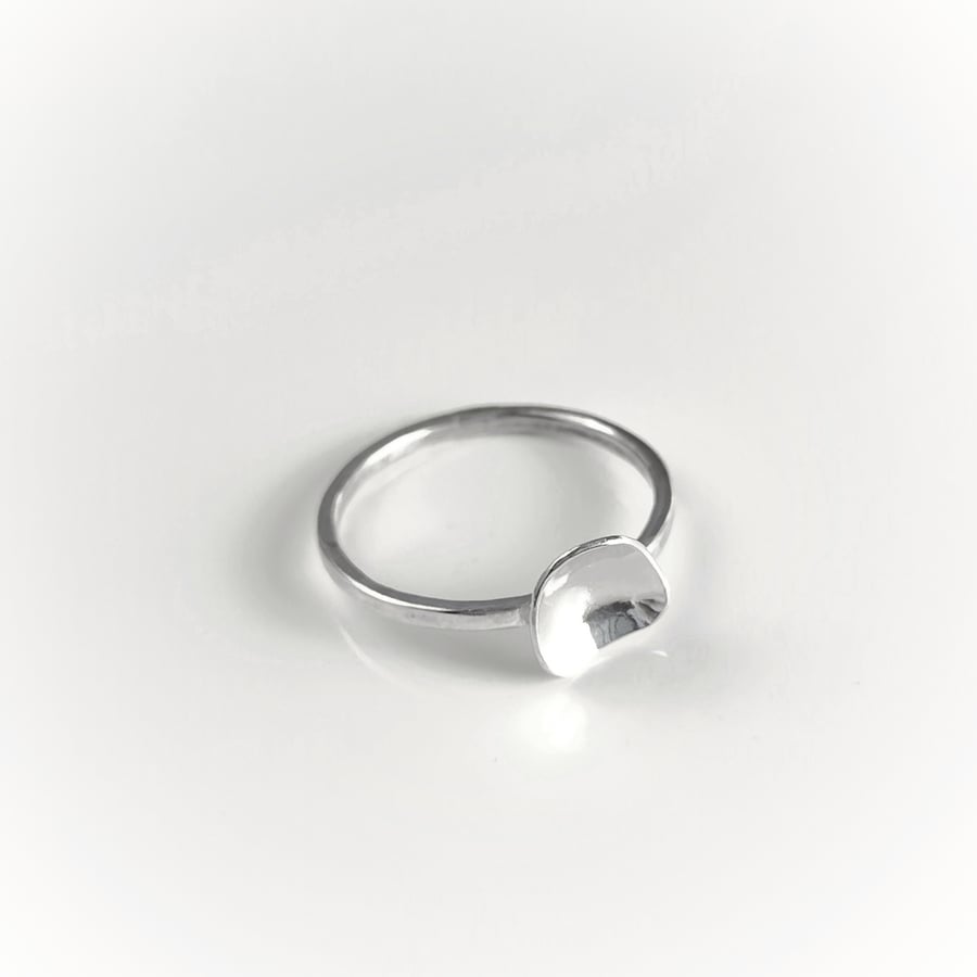 Minimalistic sterling silver ring