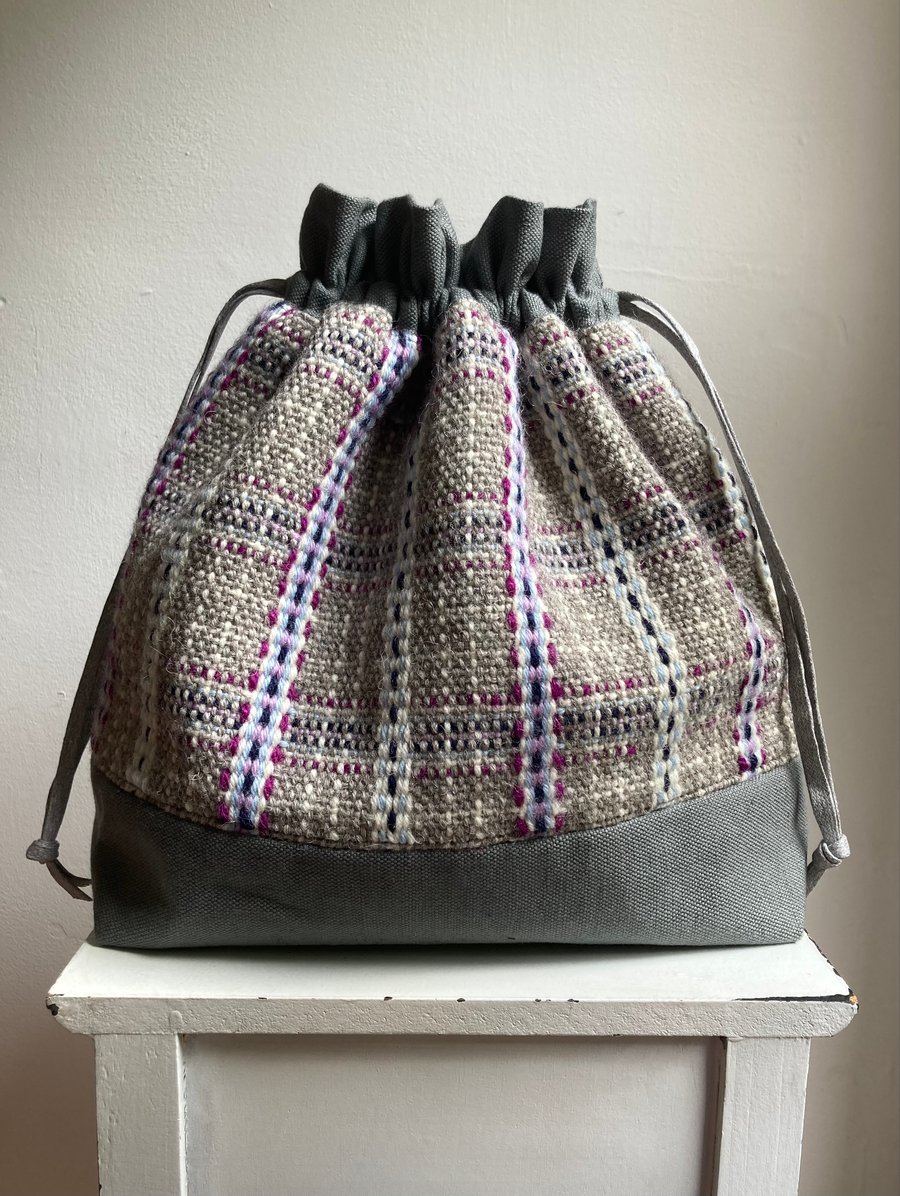 Cariad Bag - Damson & Blue