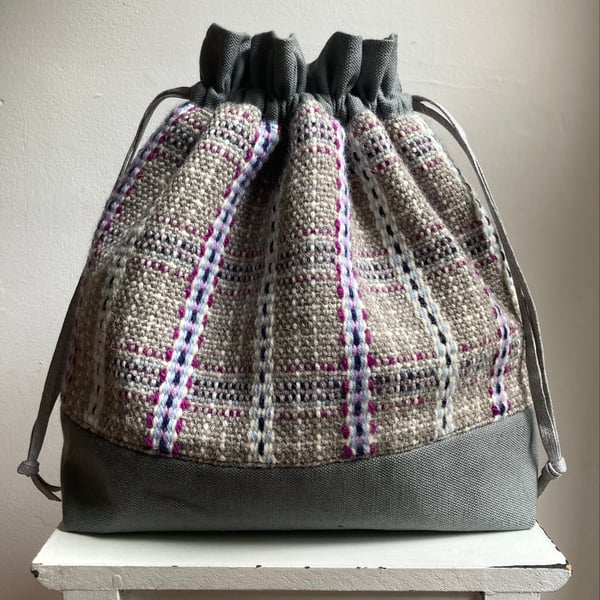 Cariad Bag - Damson & Blue