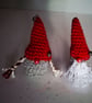Crocheted festive Mr and Mrs Gnome - Image 1
