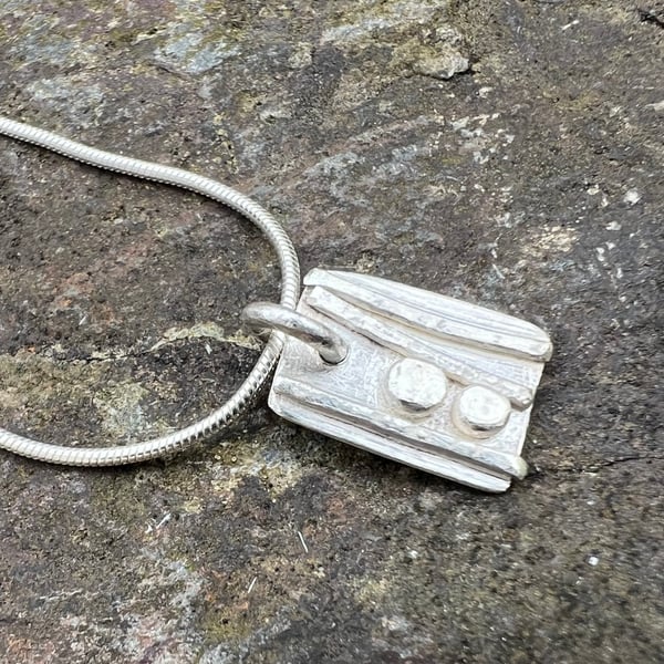 Silver Strata Necklace  