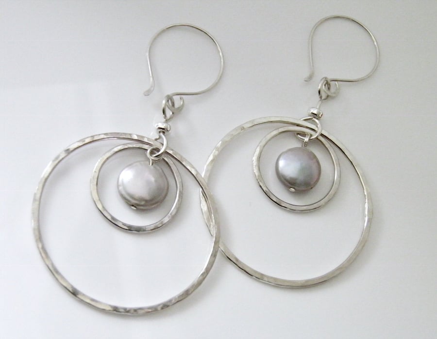 Large Pearl Earrings