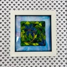 Beautiful Framed Glass Clematis picture 