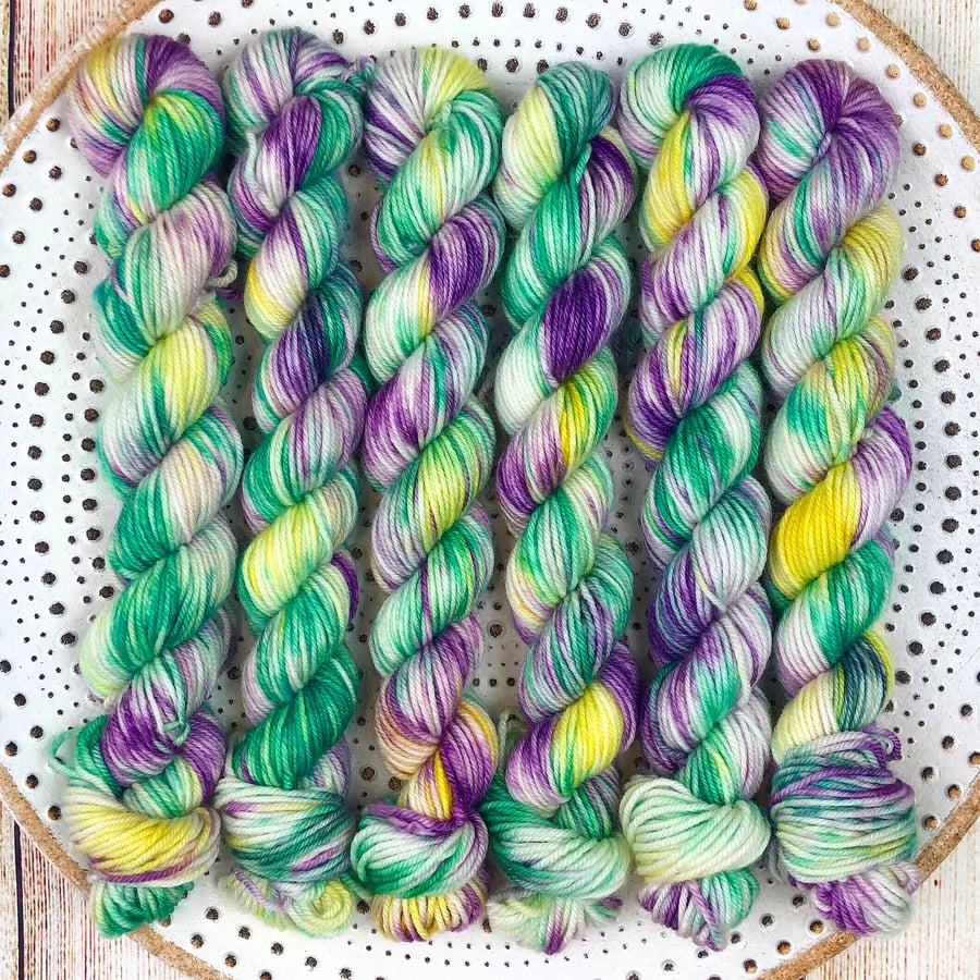 Mini Skeins: 4ply Deluxe Merino Nylon Sock Yarn