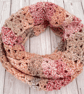 Pink Infinity Scarf - Handmade -Chunky Scarves - Perfectly Imperfect - Image 3