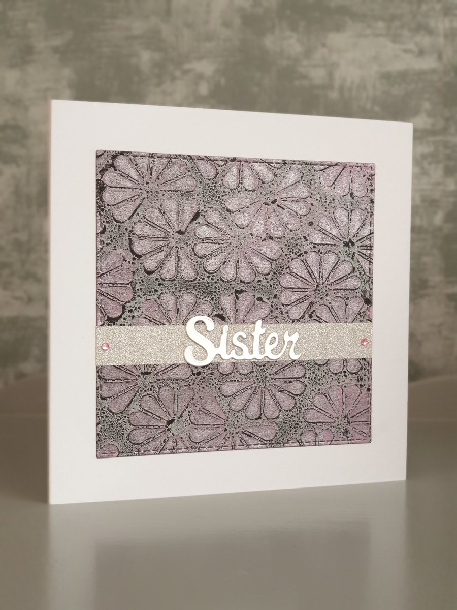 Pink & Silver (Sister) Card