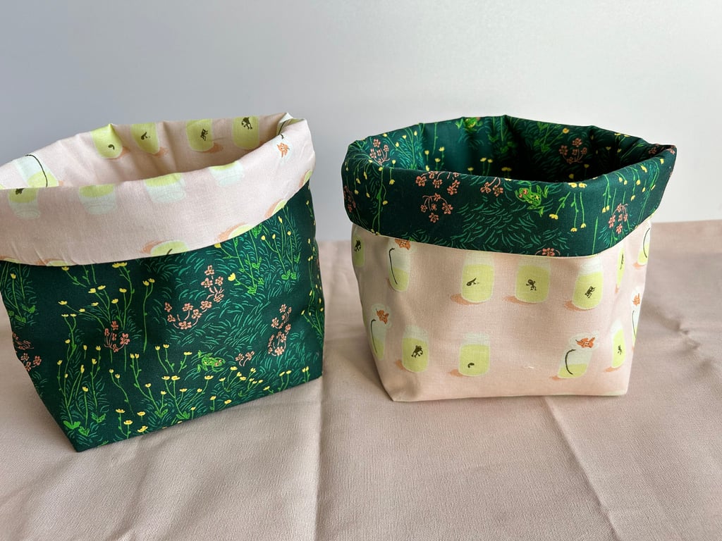 Knitting Project bag, Spring tub, Project bag for knitters, project bag