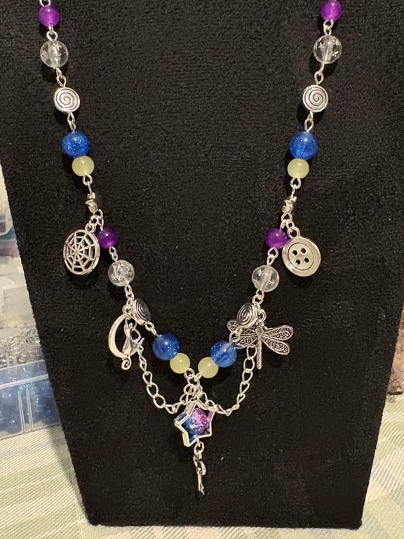 Coraline Beaded Charm Necy