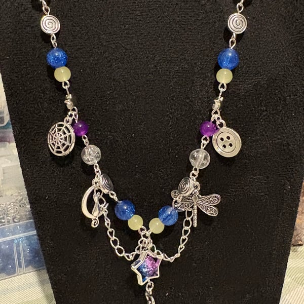 Coraline Beaded Charm Necy