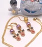 Reindeer with a Red Nose Novelty Christmas Necklace and Earrings, Christmas 2025