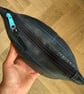 Lined Inner Tube Bag - Blue Zip & Light Blue Transport-Themed Lining - Image 2