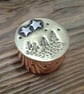 Copper box, collectable miniature copper, silver and brass mini alpine scene  - Image 6