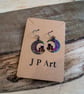 Anodized Titanium Cat Earrings  - Image 1