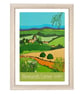 Newlands Corner travel poster print by Susie West - Image 3