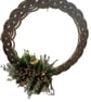 Handmade Braided Rope Christmas Wreath – Natural Jute Rope Door Wreath - Image 1