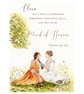 Will you be my bridesmaid, personalised proposal card, handmade, not a print - Image 1