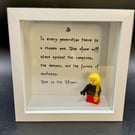 Buffy the Vampire Slayer Minifigure Display Frame Buffy Quote Art Display
