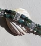 Green Moss Agate Gemstone Beaded Bracelet "Meadow Moss" - Image 4